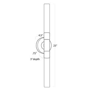 Wick Hilo Sconce (Natural Brass)