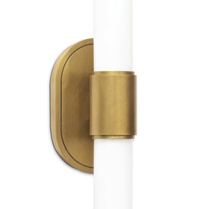 Dixon Sconce Double (Natural Brass)