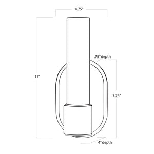 Dixon Sconce Single (Polished Nickel)