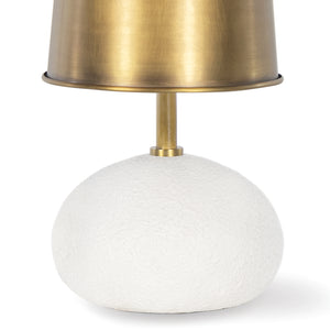 Hattie Concrete Mini Lamp (Natural Brass)