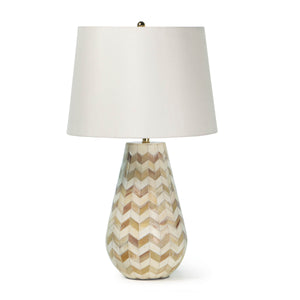 Cassia Chevron Table Lamp (Natural)