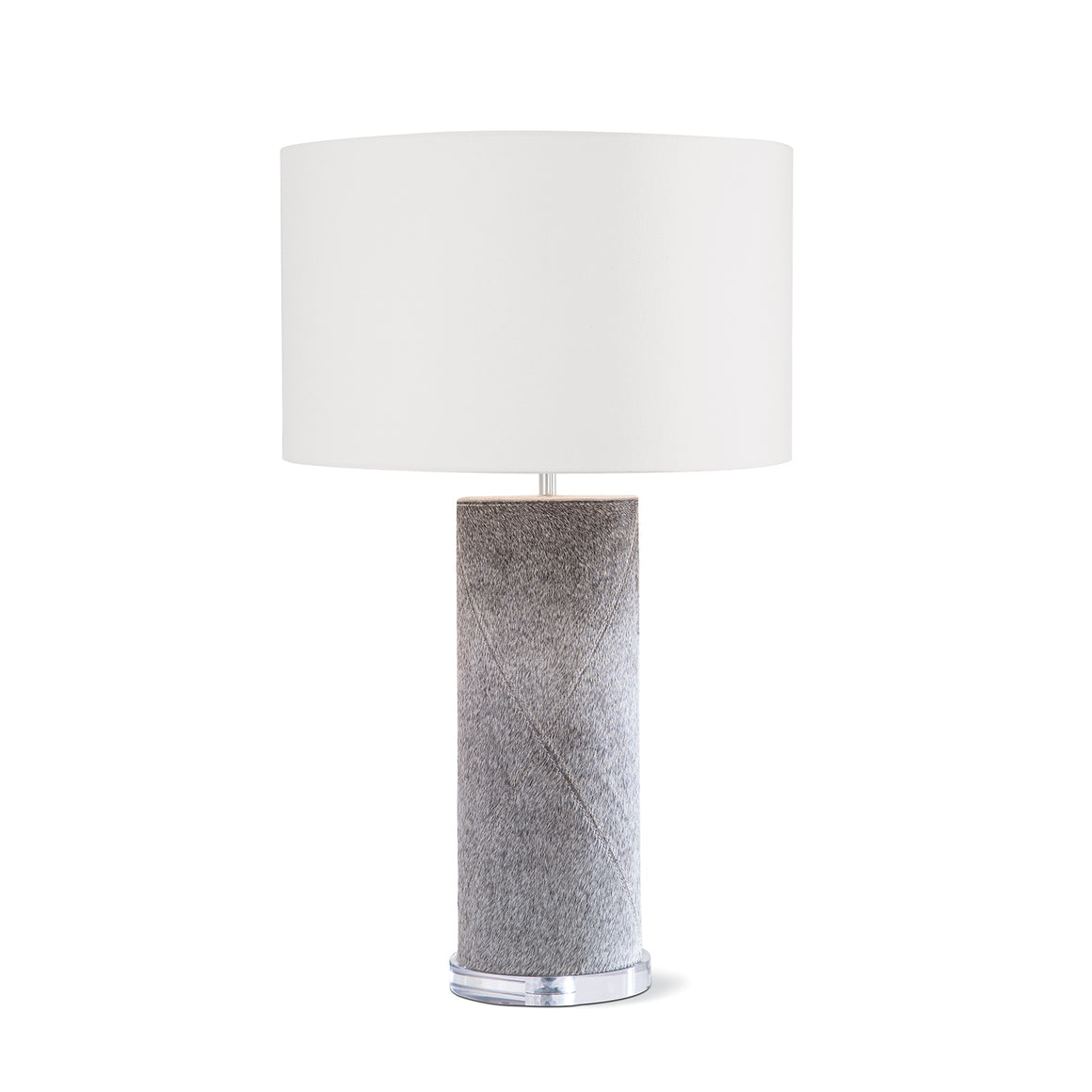 Andres Column Table Lamp (Grey)