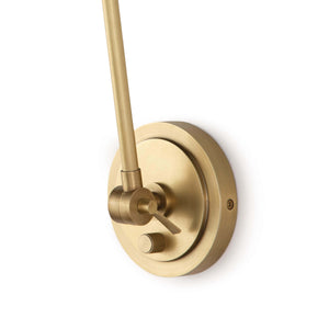 Sal Task Sconce (Natural Brass)