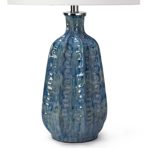 Antigua Ceramic Table Lamp (Blue)