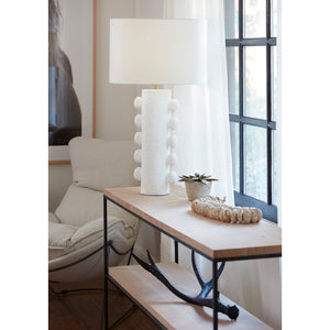 Sanya Metal Table Lamp (White)