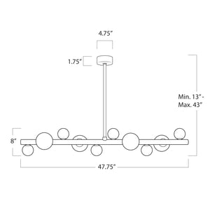 Styx Chandelier (Oil Rubbed Bronze)