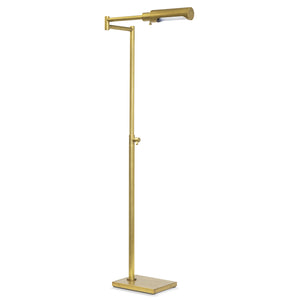 Noble Floor Task Reading Lamp (Natural Brass)