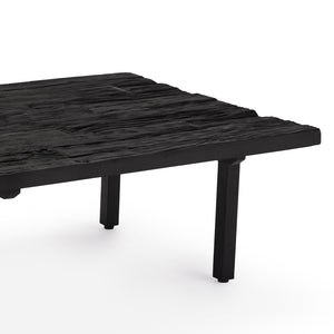 Ash Reclaimed Wood Cocktail Table (Black)