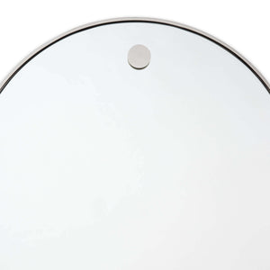 Hanging Circular Mirror (Polished Nickel)