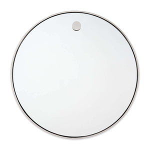 Hanging Circular Mirror (Polished Nickel)