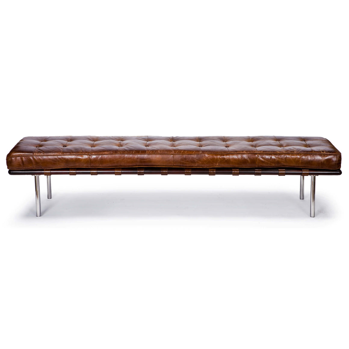 Regina Andrew Tufted Gallery Bench (Cigar)