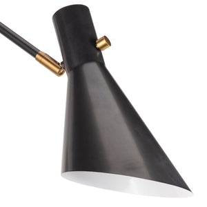 Spyder Single Arm Sconce (Blackened Brass and Natural Brass)