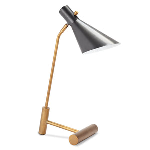 Spyder Task Lamp (Blackened Brass and Natural Brass)