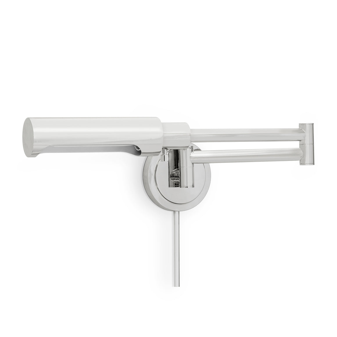 Noble Swing Arm Task Sconce (Polished Nickel)