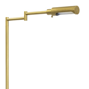 Noble Floor Task Reading Lamp (Natural Brass)