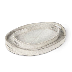 Andres Hair on Hide Tray Set (Grey)