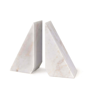 Othello Marble Bookends (White)
