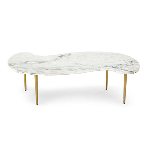 Jagger Marble Cocktail Table (White)
