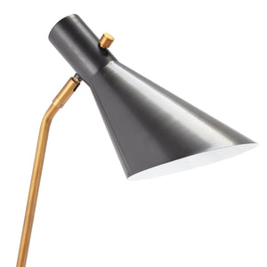Spyder Task Lamp (Blackened Brass and Natural Brass)