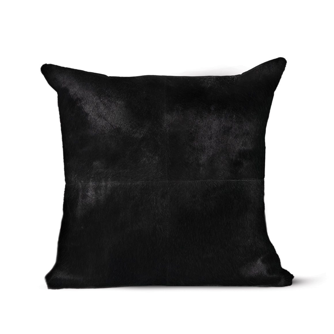 Morgan Hair on Hide Square Pillow (Black)