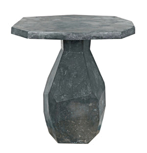 Polyhedron Side Table, Black Marble