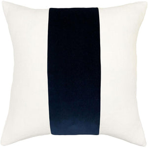 Ming Birch Indigo Velvet Band Pillow