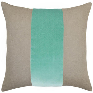 Ming Linen Breeze Velvet Band Pillow