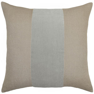 Ming Linen Sharkskin Velvet Band Pillow