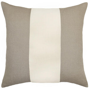 Ming Linen Snow Velvet Band Pillow