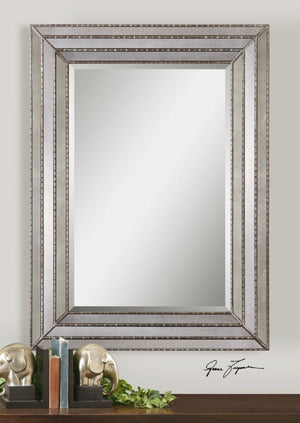 Mirrors - Bamboo Detail Rectangular Mirror