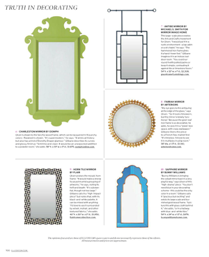 Mirrors - Bunny Williams Blue Sapphire & Gold Mirror