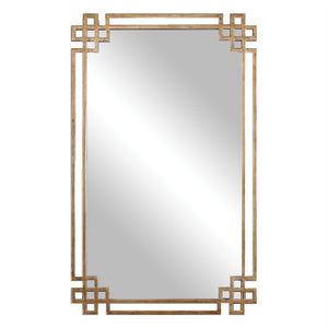Mirrors - Greek Key Mirror — Distressed Gold