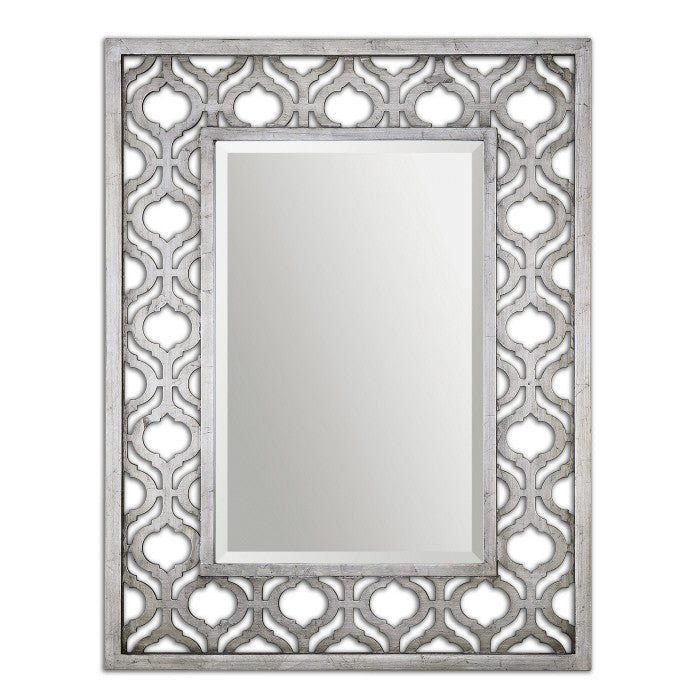 Mirrors - Silver Leaf Moroccan Mirror