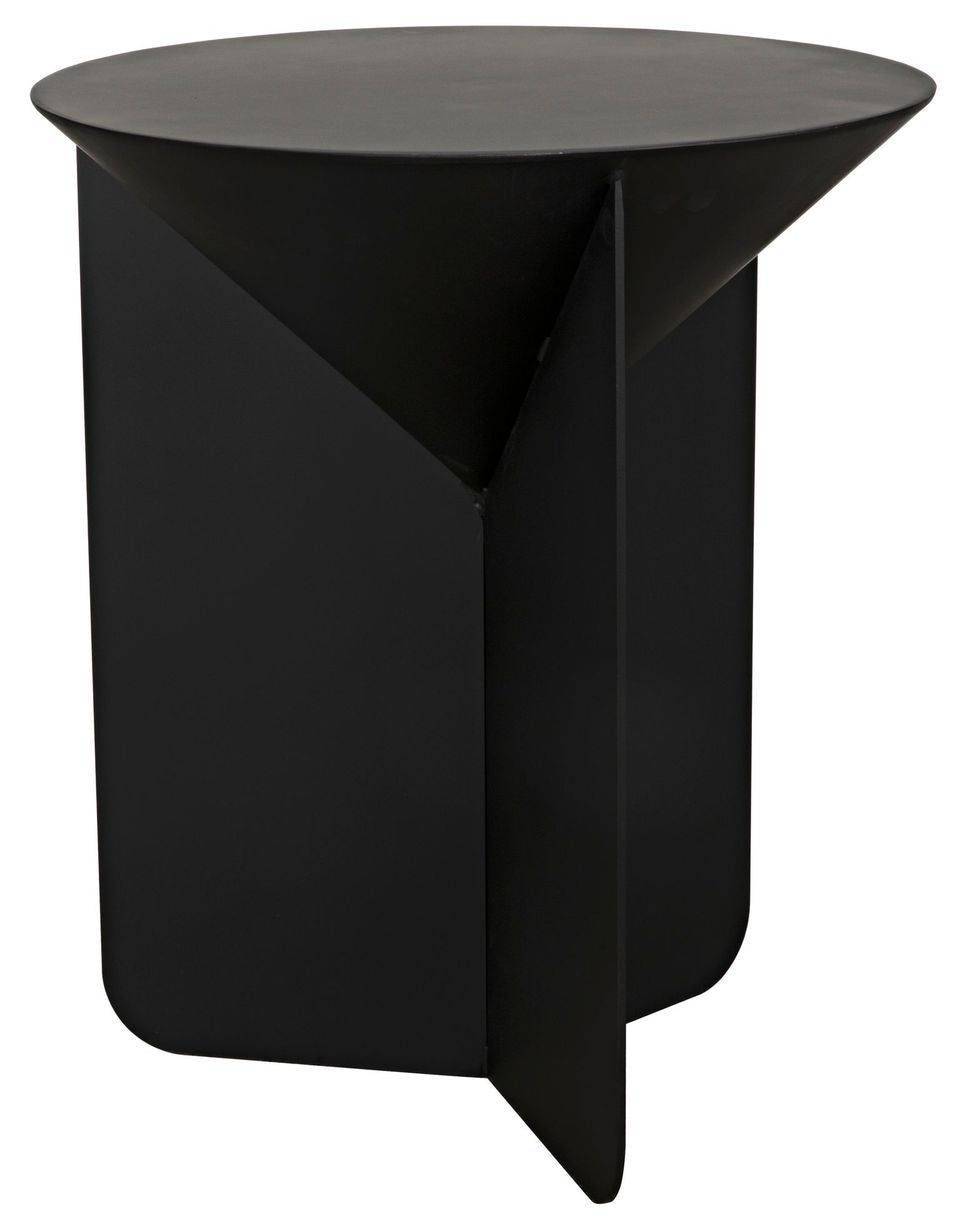 Lora Side Table - Black Metal