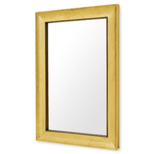 Large Hand Hammered Rectangular Mirror – Antique Brass | Melinda Collection | Villa & House