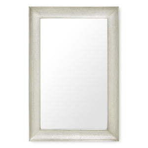 Large Hand Hammered Rectangular Mirror – Silver | Melinda Collection | Villa & House