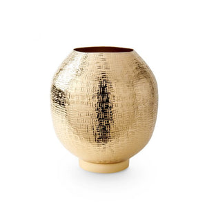 Medium Cache Pot in Brass Finish | Mali Collection | Villa & House