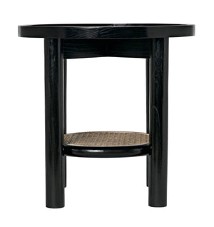 Hide Away Side Table, Charcoal Black