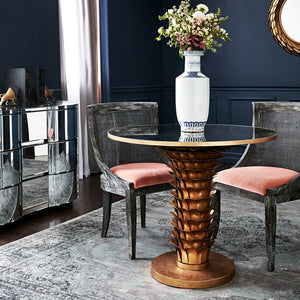 Curved Cane Chair — Grey | Monaco Collection | Villa & House