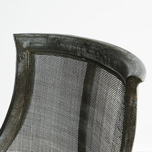 Curved Cane Chair — Grey | Monaco Collection | Villa & House