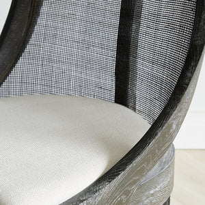 Curved Cane Chair — Grey | Monaco Collection | Villa & House