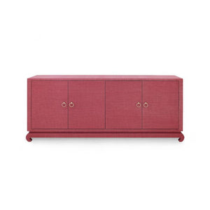 Extra Large 4-Door Cabinet - Red | Meredith Collection | Villa & House