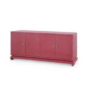 Extra Large 4-Door Cabinet - Red | Meredith Collection | Villa & House