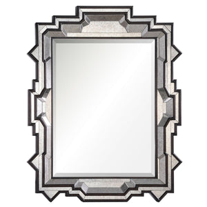 Ornate Deco Antiqued Mirror