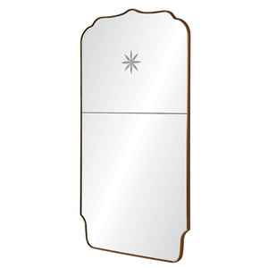 Trumeau Mirror with Etched Star - Available in 2 Finishes