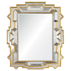 Gilded Deco Gold Leaf & Antiqued Mirror