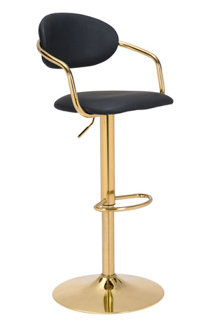 Gusto Bar Chair Black & Gold
