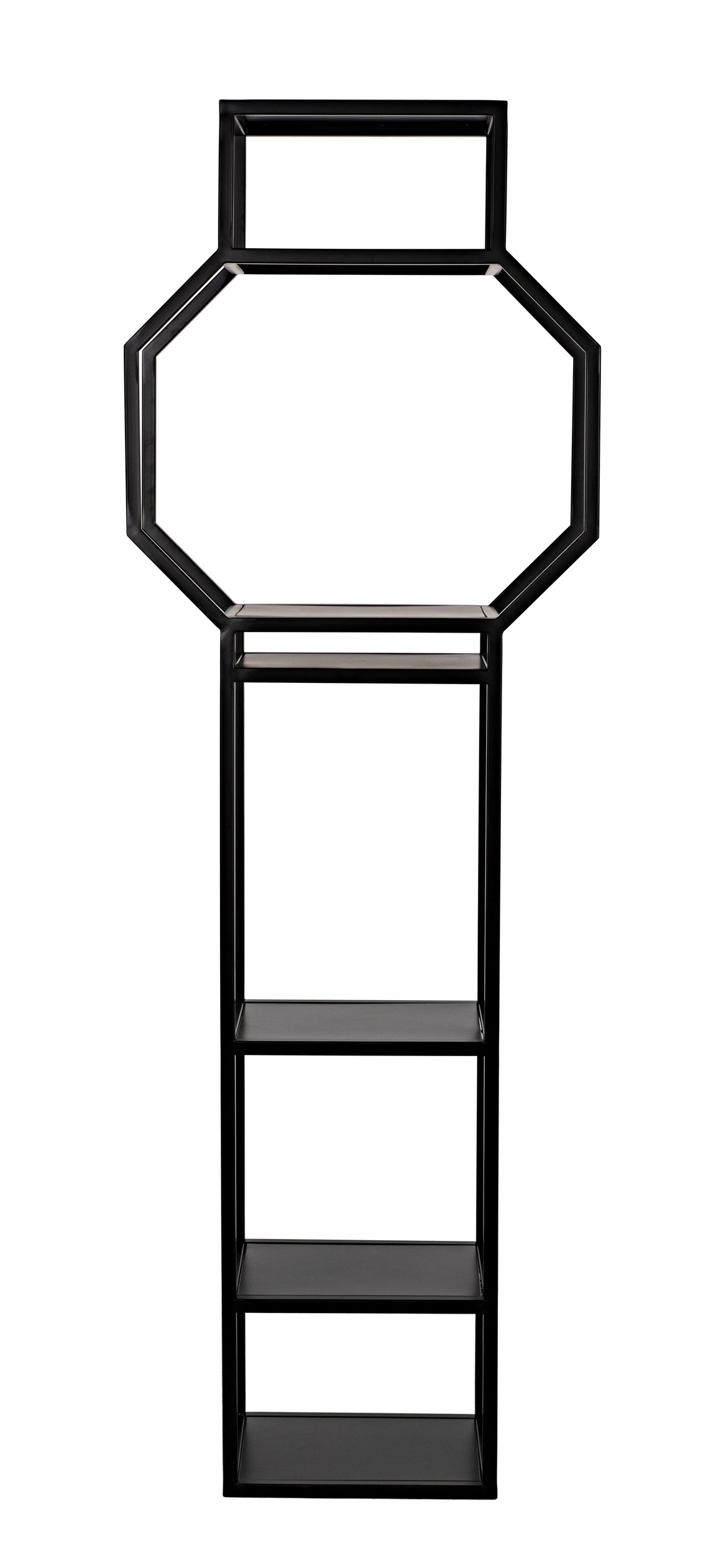 Downtown B Bookcase, Black Metal
