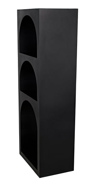 Aqueduct Bookcase, A, Black Metal