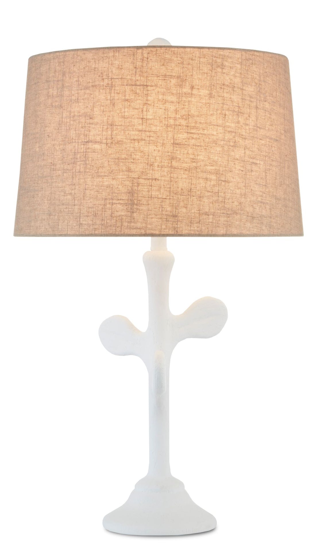 Charny Table Lamp - White Gesso